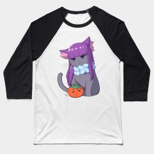 Cute Cat Fern Baseball T-Shirt